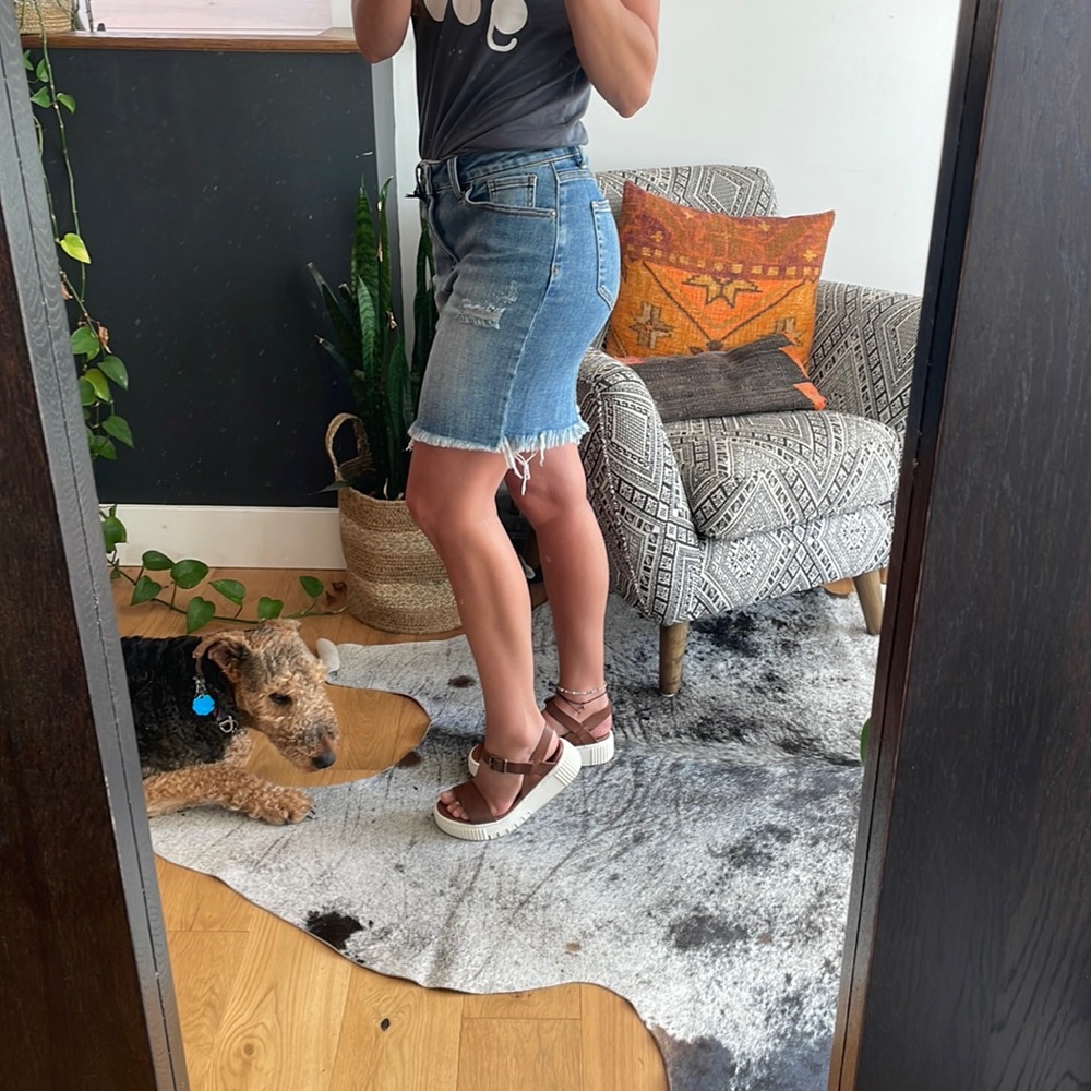 ⭐️NWT⭐️ Risen Los Angeles Denim Mini Skirt Size Small